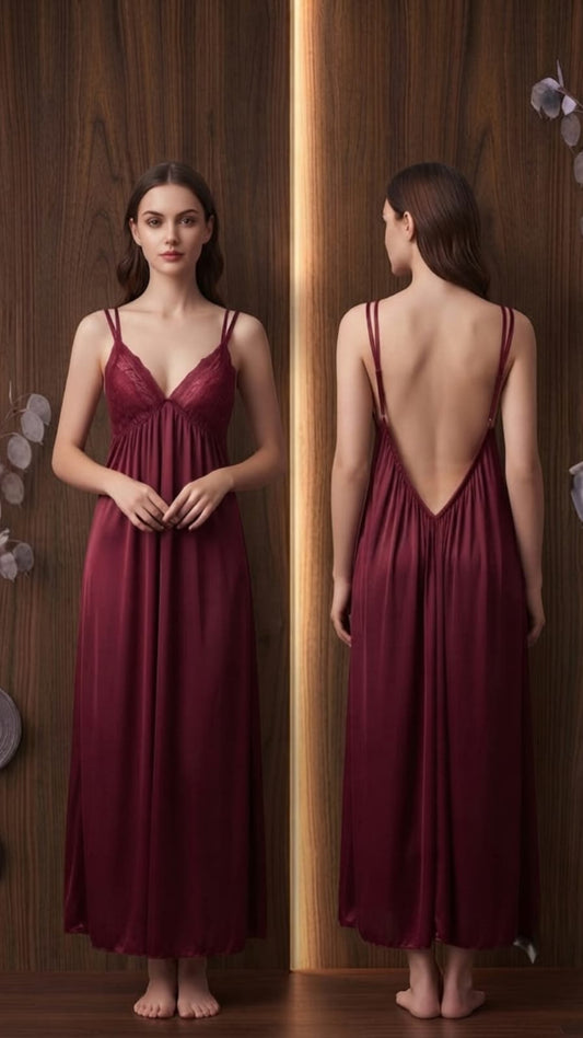 Imported Soft Silk Bridal Nighty – Perfect Blend of Comfort & Elegance