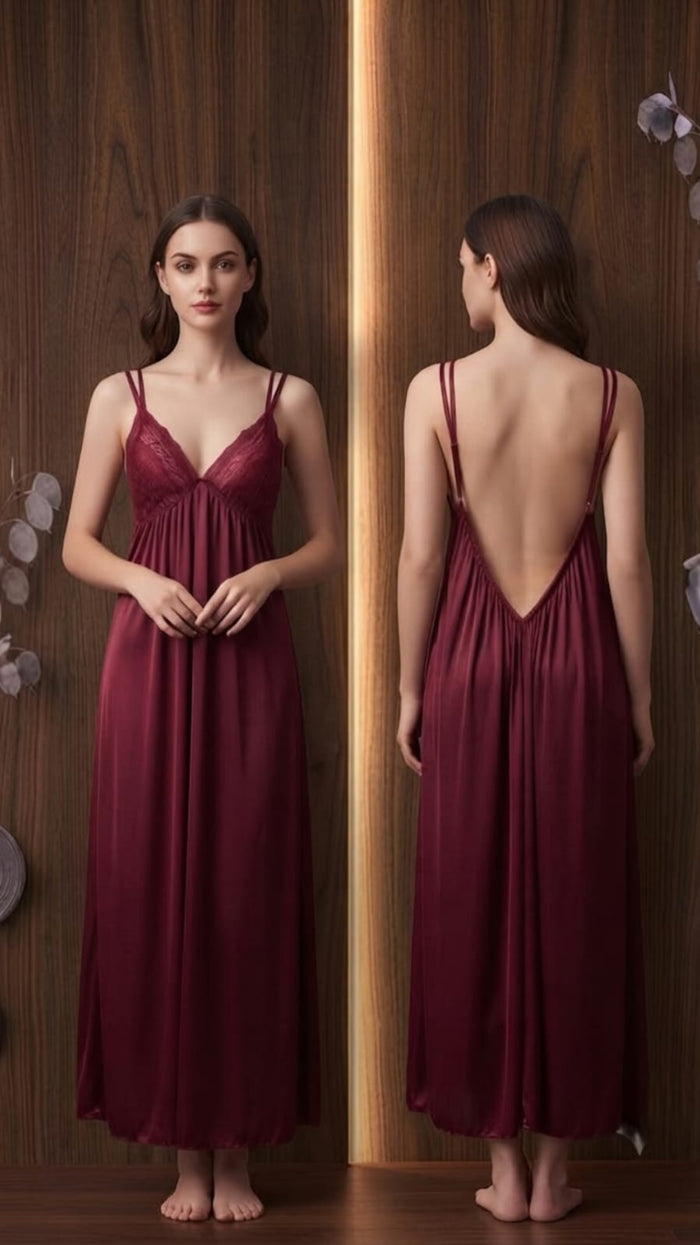 Imported Soft Silk Bridal Nighty – Perfect Blend of Comfort & Elegance