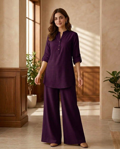 Alenza Classy Western Shirt Style 2-Piece Ready-to-Wear Set