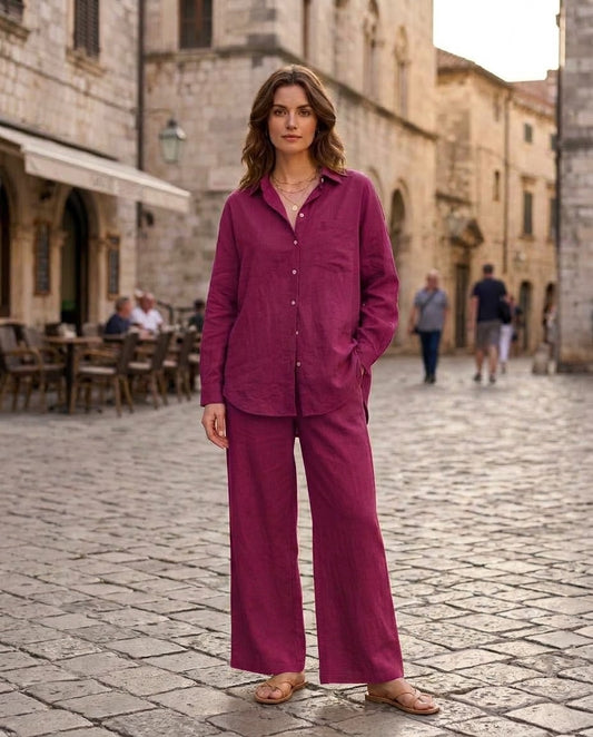 Alenza Western Shirt Style 2-Pcs Stitched Co-Ord Set